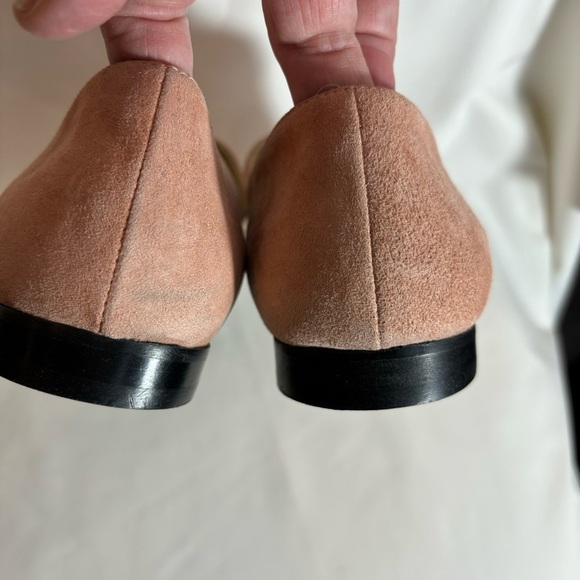 BANANA REPUBLIC Sz 7.5 Slip On Square Toe Suede Made in Italy Loafers NEW W/ TAG - Picture 8 of 9